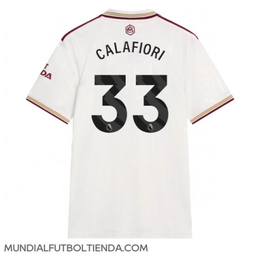 Camiseta Arsenal Riccardo Calafiori #33 Tercera Equipación Replica 2025-26 mangas cortas